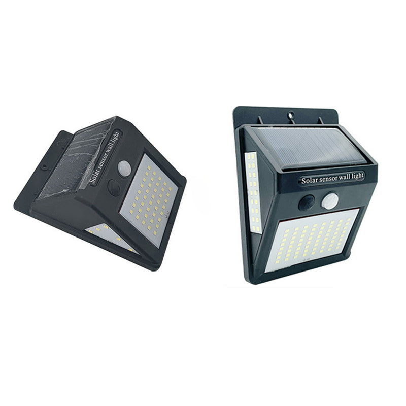 Modern Simplicity Solar Waterproof Motion Sensor ABS Rectangular LED Wall Sconce Lamp For Outdoor Patio