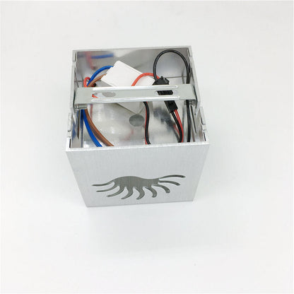 Contemporary Creative Aluminum Palm Four Sides Out Light Cube LED Wall Sconce Lamp For Hallway