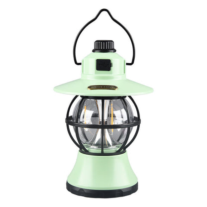 Contemporary Retro Waterproof Rechargeable/Battery ABS PS PP Steel Lantern Hanging LED Table Lamp Outdoor Light For Garden