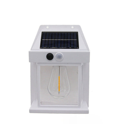 Modern Simplicity Solar Waterproof PC ABS Bulb Rectangular LED Wall Sconce Lamp For Outdoor Patio