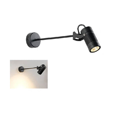 Modern Simplicity Waterproof Aluminum Iron Adjustable Cylinder Long Pole LED Wall Sconce Lamp For Outdoor Patio