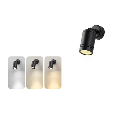 Modern Simplicity Waterproof Aluminum Iron Adjustable Cylinder Long Pole LED Wall Sconce Lamp For Outdoor Patio