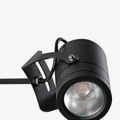Modern Simplicity Waterproof Aluminum Iron Adjustable Cylinder Long Pole LED Wall Sconce Lamp For Outdoor Patio
