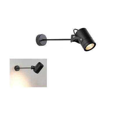 Modern Simplicity Waterproof Aluminum Iron Adjustable Cylinder Long Pole LED Wall Sconce Lamp For Outdoor Patio