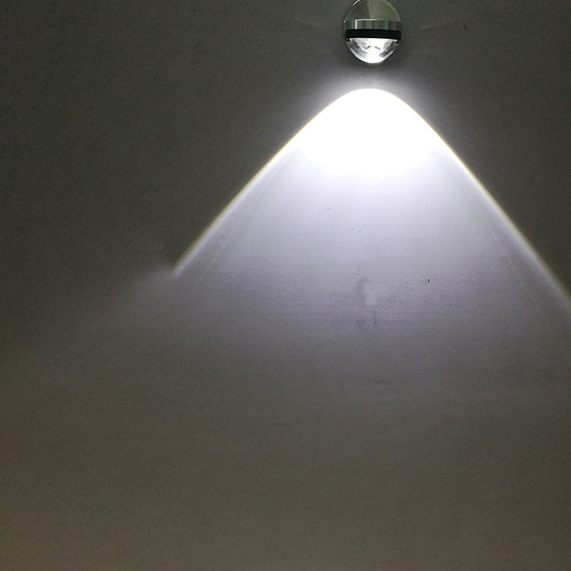 مصباح حائط LED بتصميم كرة بلورية من الألومنيوم بتصميم بسيط وعصري للممر 