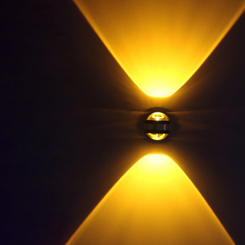 مصباح حائط LED بتصميم كرة بلورية من الألومنيوم بتصميم بسيط وعصري للممر 