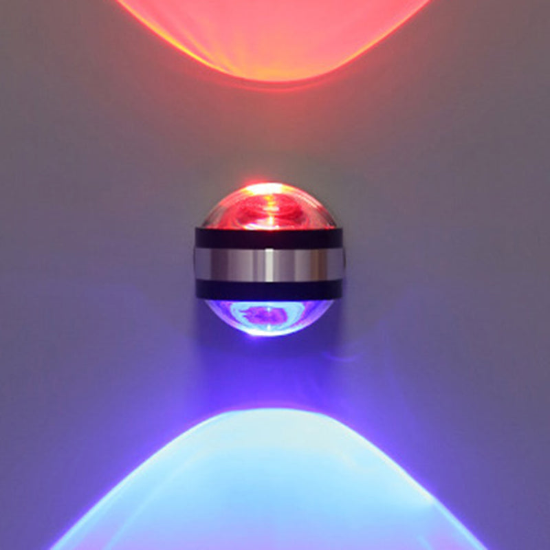 مصباح حائط LED بتصميم كرة بلورية من الألومنيوم بتصميم بسيط وعصري للممر 
