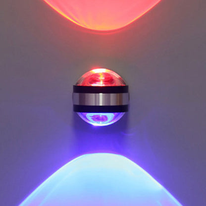 مصباح حائط LED بتصميم كرة بلورية من الألومنيوم بتصميم بسيط وعصري للممر 