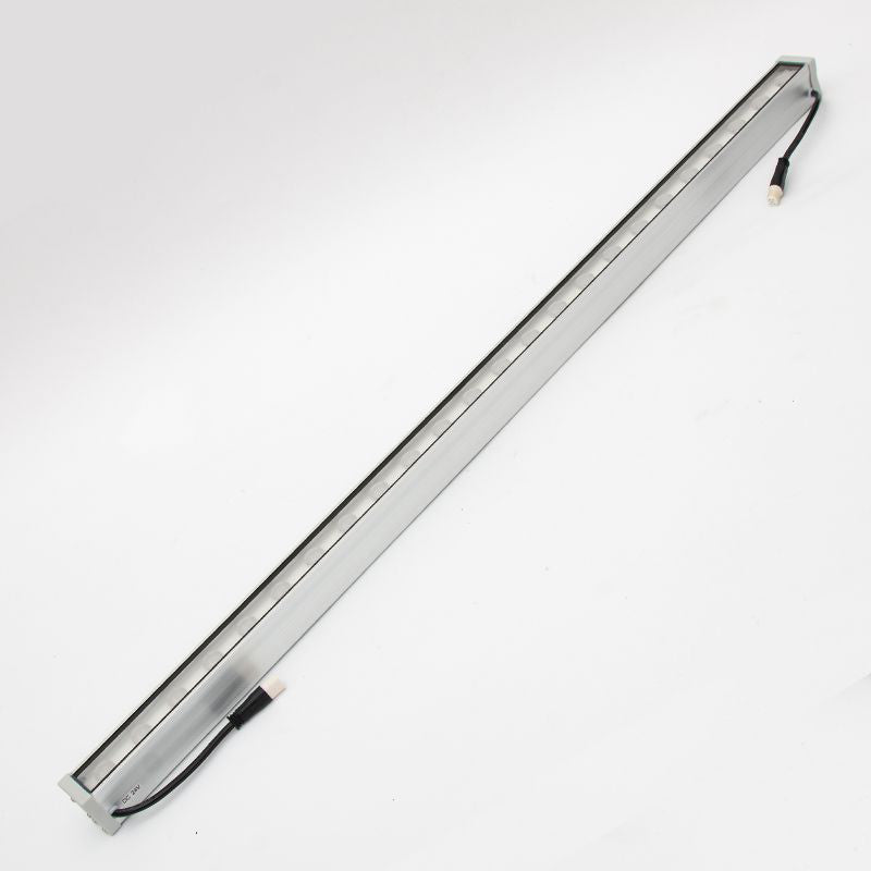 Modern Simplicity Waterproof Aluminum Reinforced Glass Strip Rectangular LED Wall Sconce Lamp For Outdoor Patio