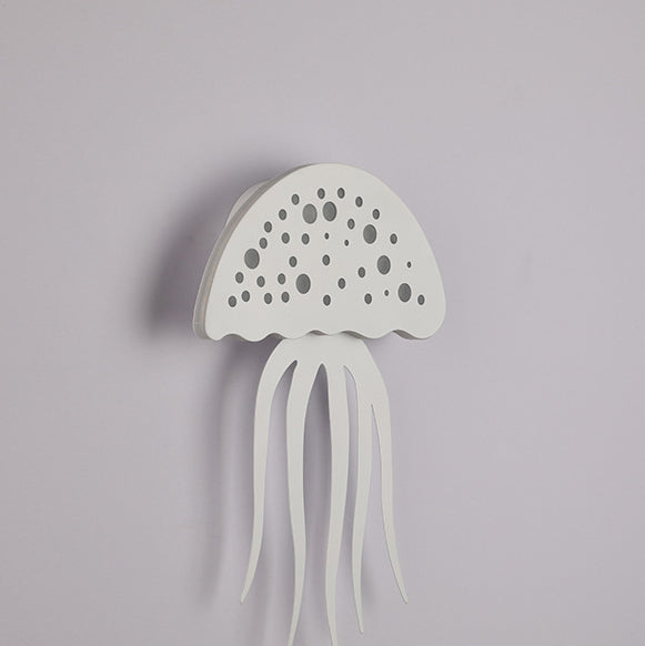 مصباح حائط LED بتصميم قنديل البحر المصنوع من الحديد الأكريليكي المعاصر لغرفة النوم 