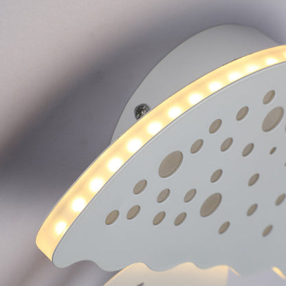 مصباح حائط LED بتصميم قنديل البحر المصنوع من الحديد الأكريليكي المعاصر لغرفة النوم 