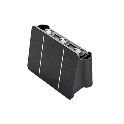 Modern Minimalist Solar Waterproof ABS Acrylic Rectangular LED Wall Sconce Lamp For Outdoor Patio