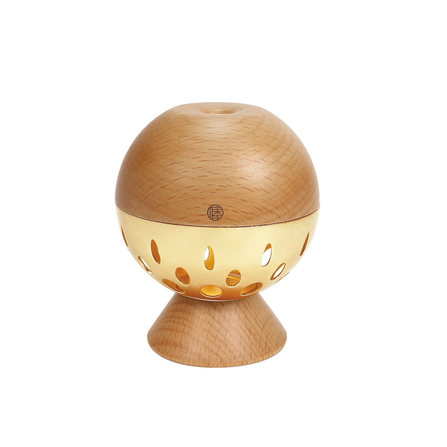 Modern Simplicity Wood Metal Rechargeable Gesture Control Ball Hollowed LED Wall Sconce Lamp Night Light For Bedside