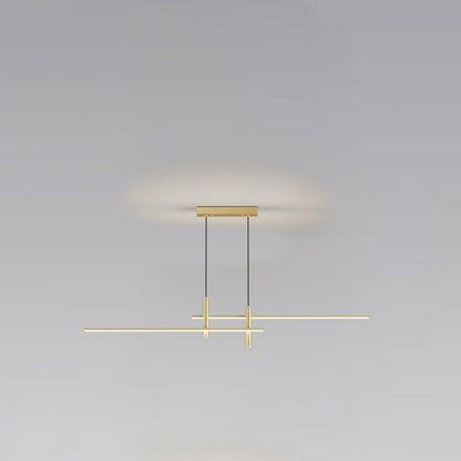 Modern Minimalist Iron Aluminum Silica Strip Spotlight LED Chandeliers Island Light For Dining Room