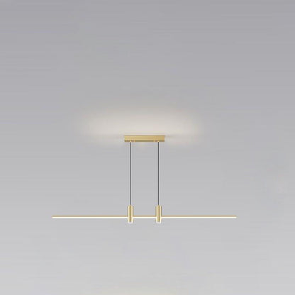 Modern Minimalist Iron Aluminum Silica Strip Spotlight LED Chandeliers Island Light For Dining Room