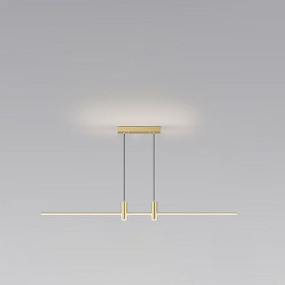 Modern Minimalist Iron Aluminum Silica Strip Spotlight LED Chandeliers Island Light For Dining Room