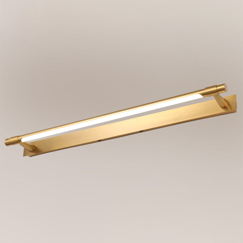 Modern Simplicity Iron Acrylic Waterproof Rotatable Strip LED Wall Sconce Lamp Vanity Light For Bathroom
