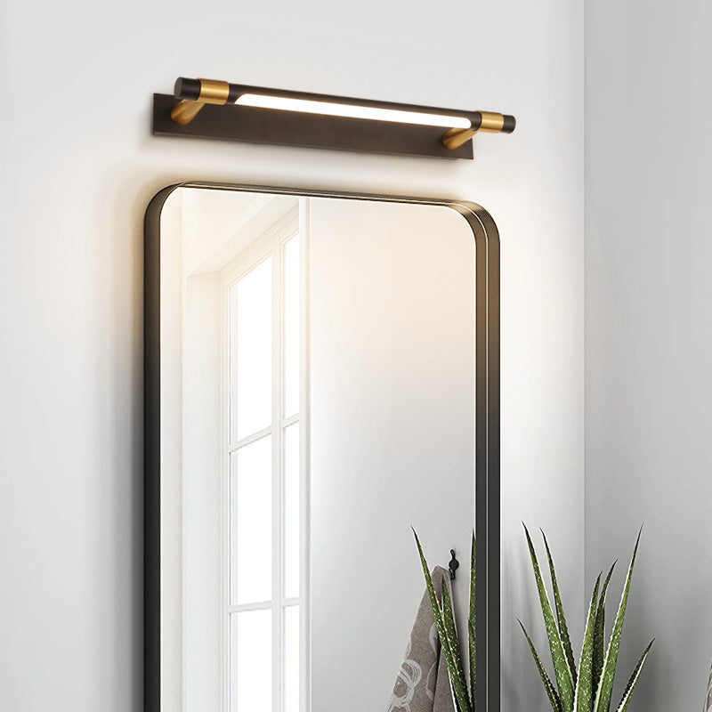Modern Simplicity Iron Acrylic Waterproof Rotatable Strip LED Wall Sconce Lamp Vanity Light For Bathroom