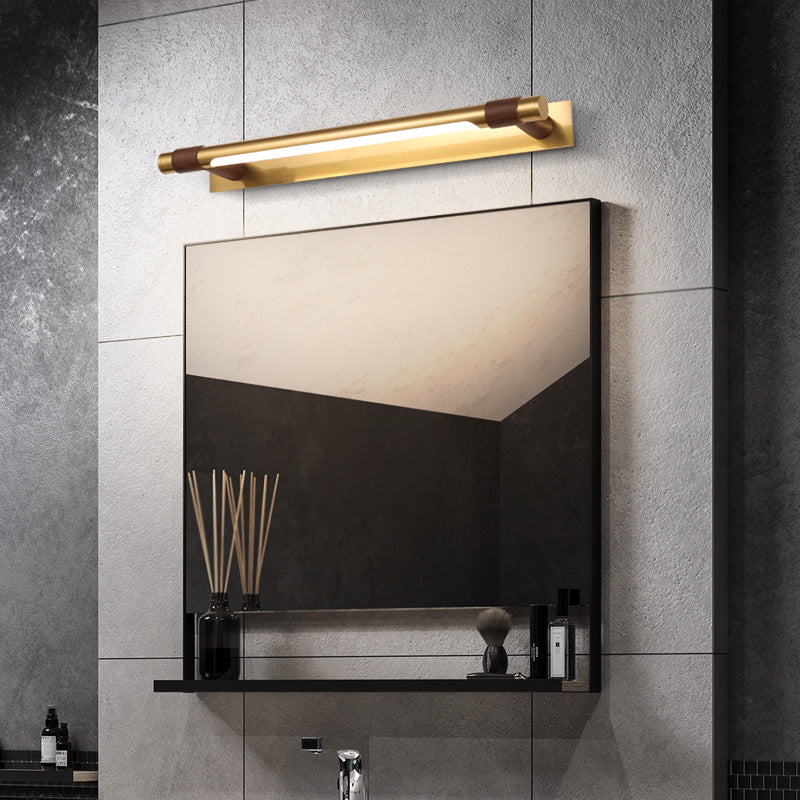 Modern Simplicity Iron Acrylic Waterproof Rotatable Strip LED Wall Sconce Lamp Vanity Light For Bathroom