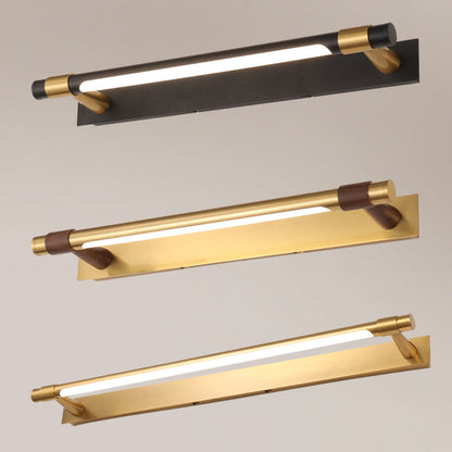 Modern Simplicity Iron Acrylic Waterproof Rotatable Strip LED Wall Sconce Lamp Vanity Light For Bathroom