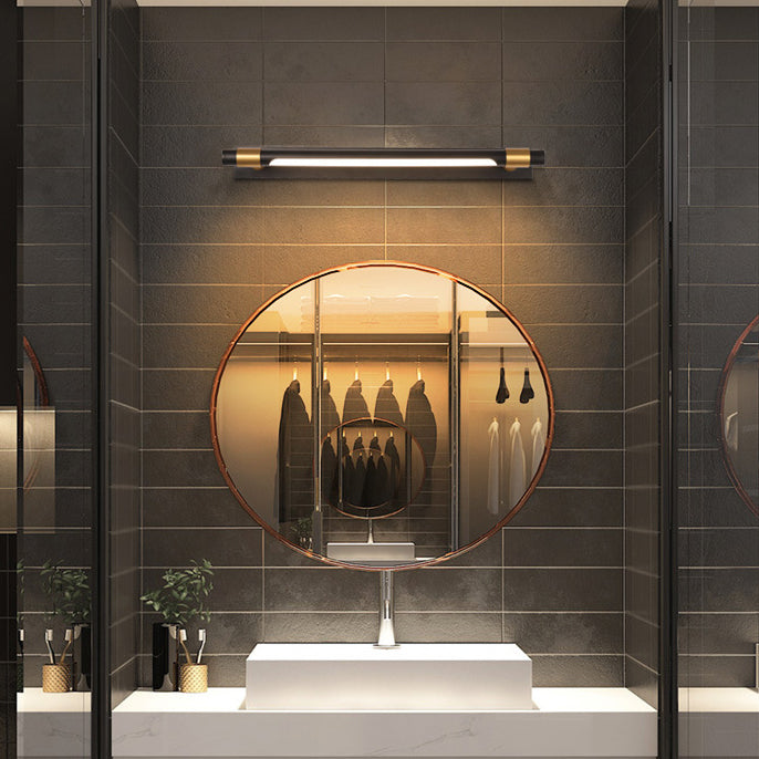 Modern Simplicity Iron Acrylic Waterproof Rotatable Strip LED Wall Sconce Lamp Vanity Light For Bathroom