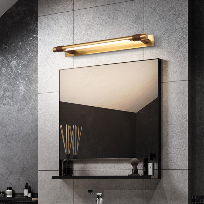 Modern Simplicity Iron Acrylic Waterproof Rotatable Strip LED Wall Sconce Lamp Vanity Light For Bathroom