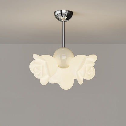 Contemporary Creative Iron PE Floral 3-Light Pendant Light For Bedroom