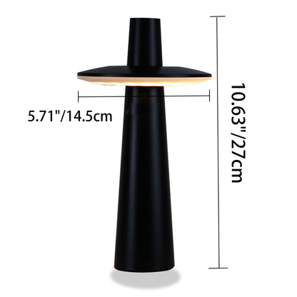 Contemporary Nordic Rechargeable Touch Sensor ABS PC Round Column LED Table Lamp For Bedside