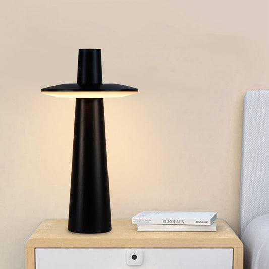 Contemporary Nordic Rechargeable Touch Sensor ABS PC Round Column LED Table Lamp For Bedside
