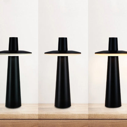 Contemporary Nordic Rechargeable Touch Sensor ABS PC Round Column LED Table Lamp For Bedside