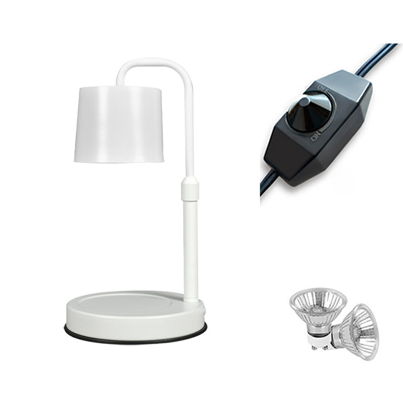 Contemporary Scandinavian Iron Liftable Dimmable Cylinder 1-Light Melting Wax Table Lamp For Bedroom
