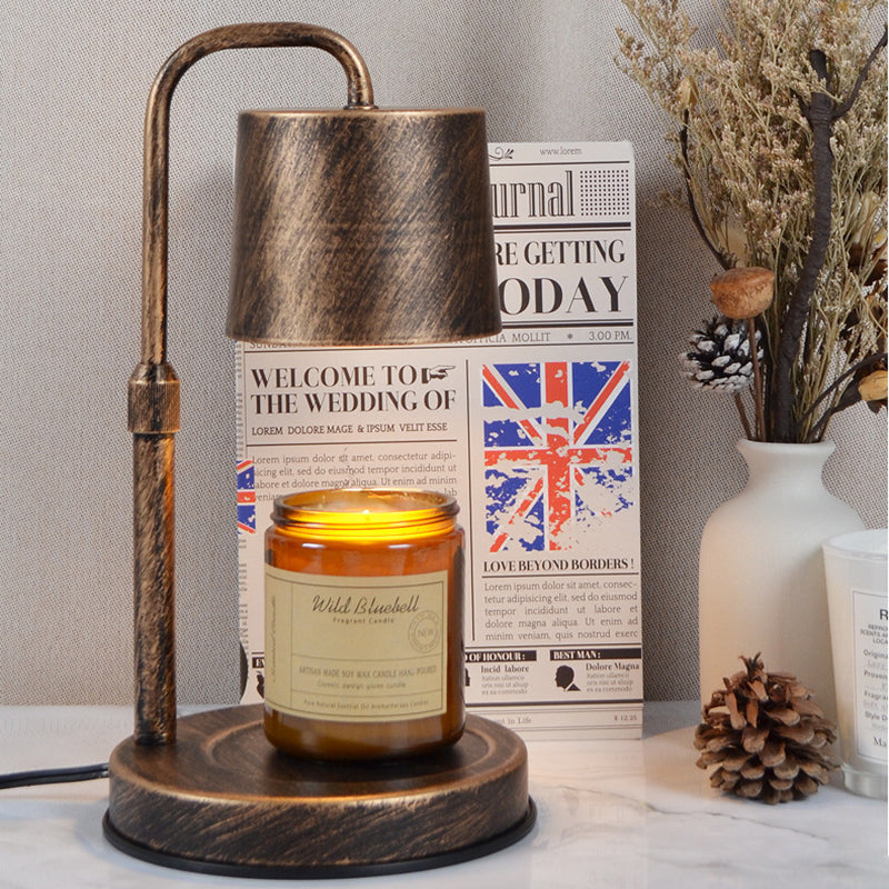 Contemporary Scandinavian Iron Liftable Dimmable Cylinder 1-Light Melting Wax Table Lamp For Bedroom
