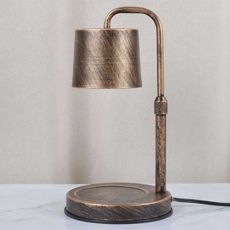 Contemporary Scandinavian Iron Liftable Dimmable Cylinder 1-Light Melting Wax Table Lamp For Bedroom