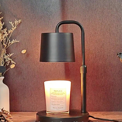 Contemporary Scandinavian Iron Liftable Dimmable Cylinder 1-Light Melting Wax Table Lamp For Bedroom