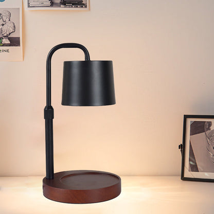 Contemporary Scandinavian Iron Liftable Dimmable Cylinder 1-Light Melting Wax Table Lamp For Bedroom