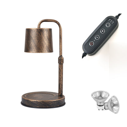 Contemporary Scandinavian Iron Liftable Dimmable Cylinder 1-Light Melting Wax Table Lamp For Bedroom
