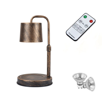 Contemporary Scandinavian Iron Liftable Dimmable Cylinder 1-Light Melting Wax Table Lamp For Bedroom