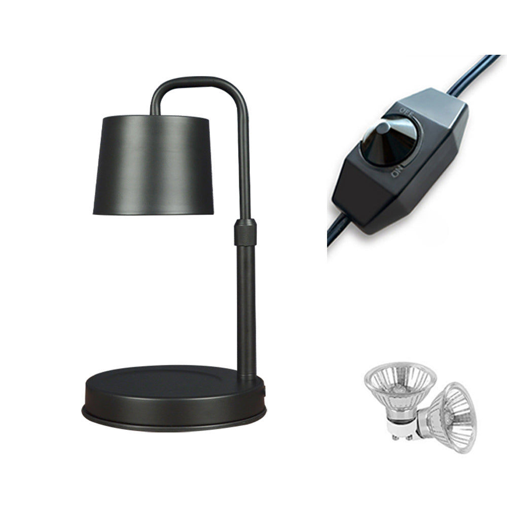 Contemporary Scandinavian Iron Liftable Dimmable Cylinder 1-Light Melting Wax Table Lamp For Bedroom