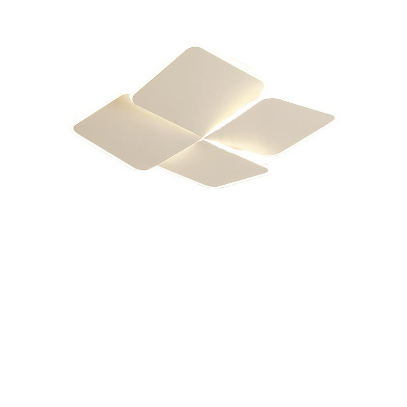 Contemporary Nordic Iron Acrylic Piece Square Round LED Flush Mount Ceiling Light For Bedroom