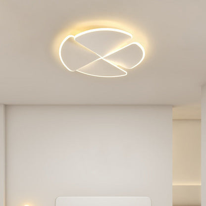 Contemporary Nordic Iron Acrylic Piece Square Round LED Flush Mount Ceiling Light For Bedroom