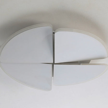 Contemporary Nordic Iron Acrylic Piece Square Round LED Flush Mount Ceiling Light For Bedroom