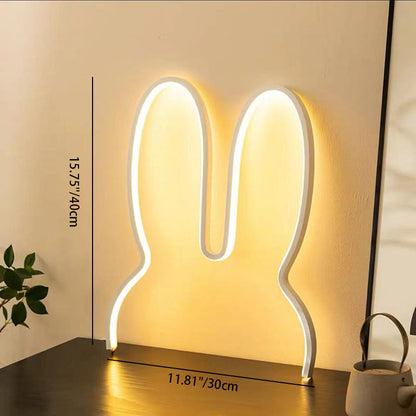 Contemporary Creative Kids Metal USB Bunny Ear Hanging LED Wall Sconce Lamp For Bedroom