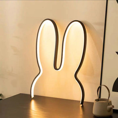 Contemporary Creative Kids Metal USB Bunny Ear Hanging LED Wall Sconce Lamp For Bedroom