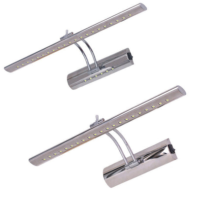 Modern Simplicity Stainless Steel Hardware Strip LED Wall Sconce Lamp Vanity Light For Bathroom