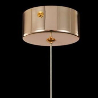مصباح LED معلق على شكل فقاعة هوائية من الحديد الكريستالي بتصميم عصري بسيط لوضعه بجانب السرير 