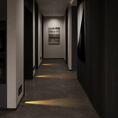 Modern Minimalist Waterproof Aluminum Alloy Steel PC Square LED Recessed Wall Sconce Lamp For Hallway