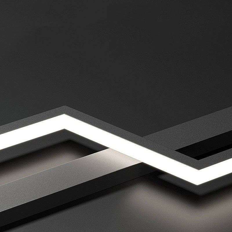 مصباح حائط LED بتصميم عصري بسيط من الألومنيوم والسيليكا بشريط خطي لغرفة النوم 