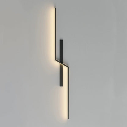 مصباح حائط LED بتصميم عصري بسيط من الألومنيوم والسيليكا بشريط خطي لغرفة النوم 