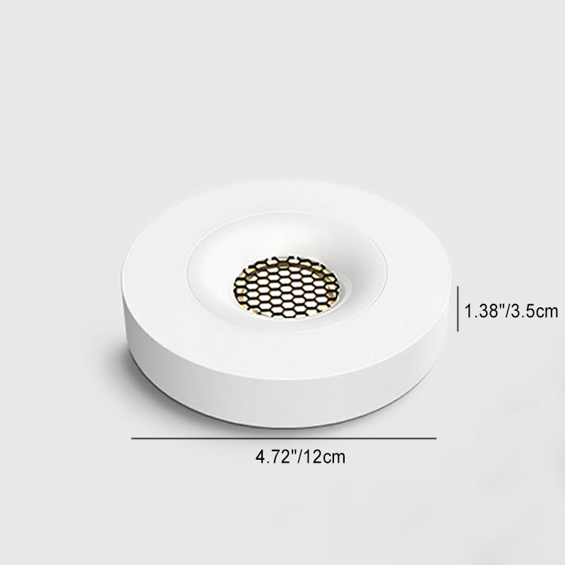 Modern Minimalist Iron Round Honeycomb Spotlight LED Flush Mount Ceiling Light For Hallway