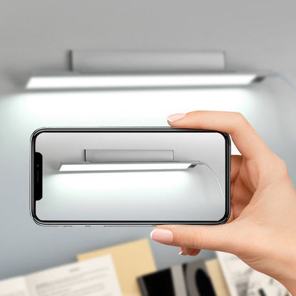 Modern Minimalist Rechargeable Aluminum Acrylic PC Hand Swipe Sensor Rectangular LED Wall Sconce Lamp For Study